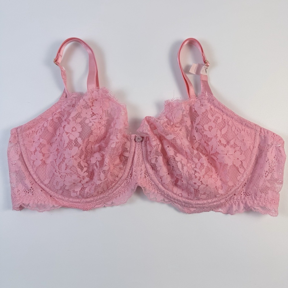 Victoria's Secret Dream Angels Wicked Blush Pink Lace Underwire Bra 32DD NWT